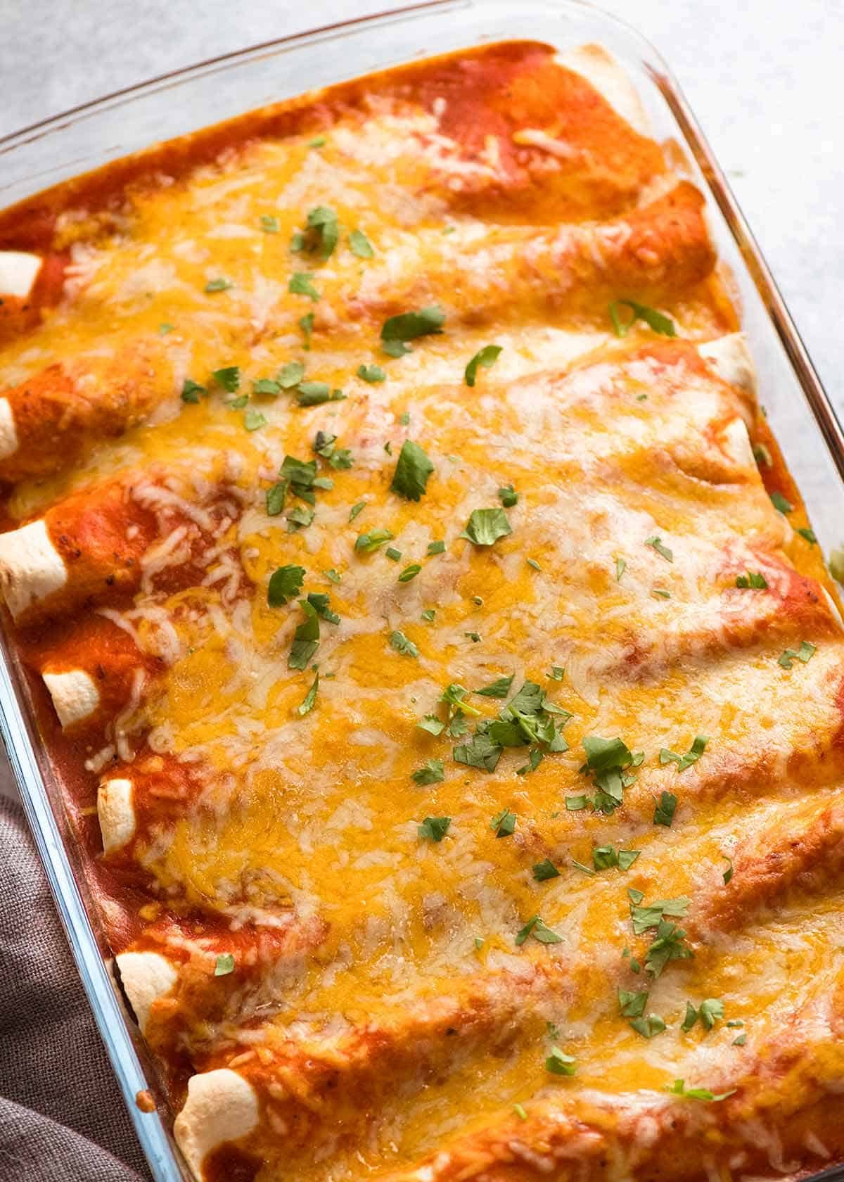 Homemade Chicken Enchiladas: Juicy, Cheesy & Full of Flavor